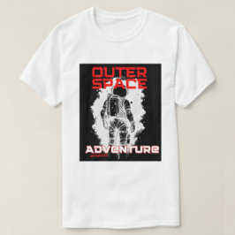 Astronaut Drijvend in de Buitenruimte Ontwerp T-shirt