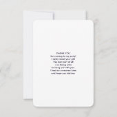 Astronaut drijvend in de ruimte dank u bedankkaart (Achterkant)