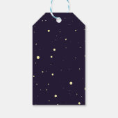 Astronaut drijvend in de ruimte dank u cadeaulabel (Achterkant)