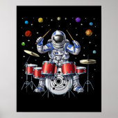 Astronaut Drummer Poster (Voorkant)