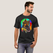Astronaut Duitse Herdershond T-shirt (Voorkant volledig)