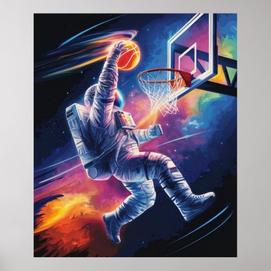 Astronaut dunks poster (Voorkant)