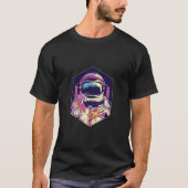 Astronaut Eating Donut and Pizza T-shirt (Voorkant)