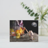 Astronaut - Een kleine stap Briefkaart (Staand voorkant)