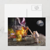 Astronaut - Een kleine stap Briefkaart (Voorkant / Achterkant)