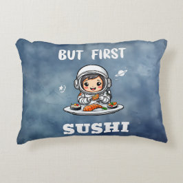 Astronaut eet sushi accent kussen