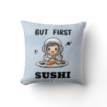 Astronaut eet sushi