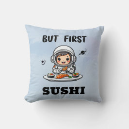 Astronaut eet sushi kussen