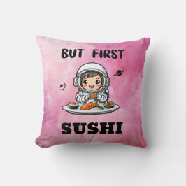 Astronaut eet sushi kussen