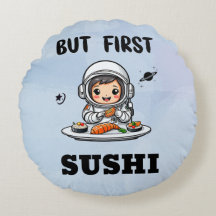 Astronaut eet sushi