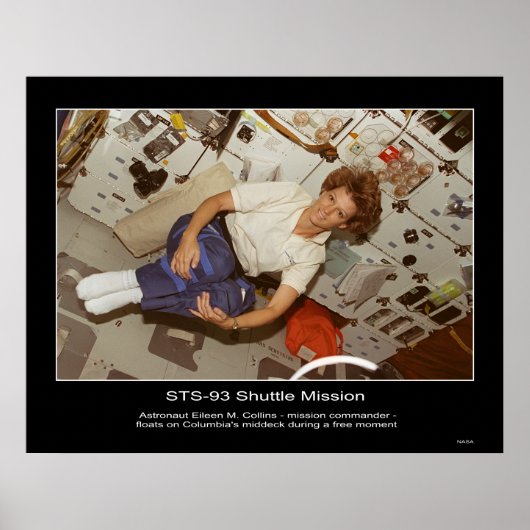Astronaut Eileen M. Collins-floats Poster (Voorkant)