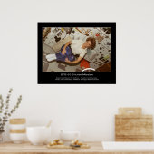 Astronaut Eileen M. Collins-floats Poster (Keuken)