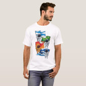 Astronaut Elements Ruimteverkenner Galaxy Science T-shirt (Voorkant volledig)