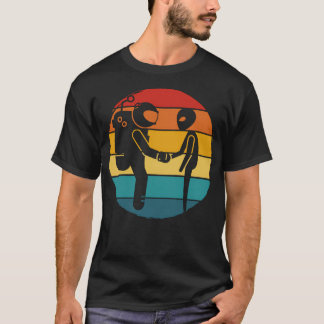 Astronaut en Alien Beste Vrienden Badge T-shirt