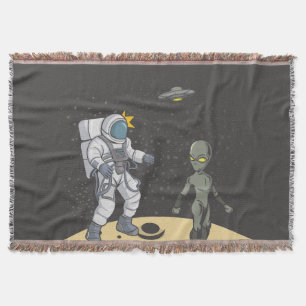 Astronaut en alien deken