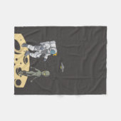 Astronaut en alien   fleece deken (Voorkant (Horizontaal))