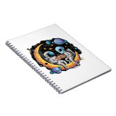 Astronaut en Alien Geniet van een Slice Notitieboek (Rechterzijde)