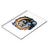 Astronaut en Alien Geniet van een Slice Notitieboek (Linkerzijde)