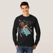 Astronaut en alien Gokart T-shirt (Voorkant volledig)
