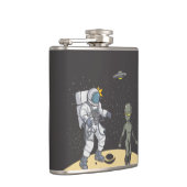 Astronaut en alien     heupfles (Rechts)