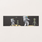 Astronaut en alien    kaart (Buitenkant ongevouwen)