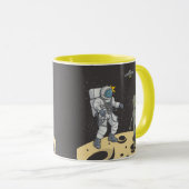 Astronaut en alien mok (Voorkant rechts)