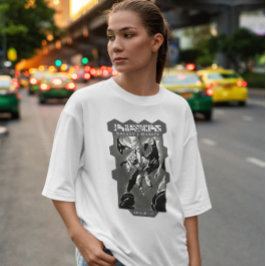 Astronaut en Alien Monster T-shirt