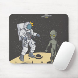 Astronaut en alien muismat