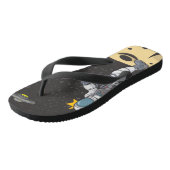 Astronaut en alien     teenslippers (Schuin)