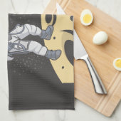 Astronaut en alien     theedoek (Quarter Fold)