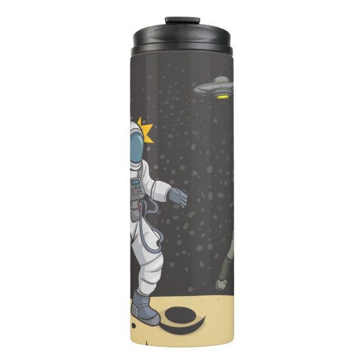 Astronaut en alien thermosbeker (Voorkant)