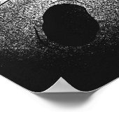 Astronaut en angstaanjagende vlinder poster (Hoek)