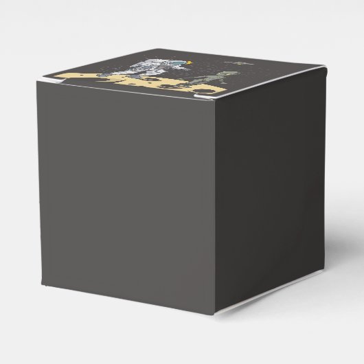 Astronaut en buitenaards bedankdoosjes (Voorkant Zijde)