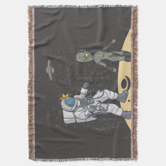Astronaut en buitenaards deken (Voorkant Verticaal)