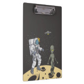 Astronaut en buitenaards klembord (Rechts)