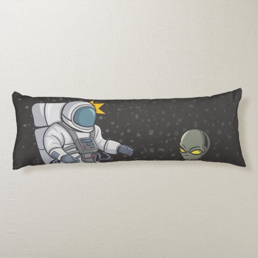 Astronaut en buitenaards lichaamskussen (Achterkant)