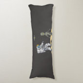 Astronaut en buitenaards lichaamskussen (Voorkant Verticaal)