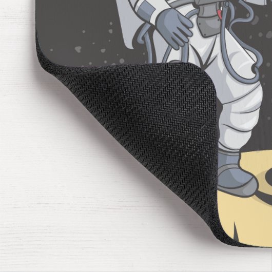 Astronaut en buitenaards muismat (Hoek)