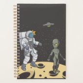 Astronaut en buitenaards planner (Voorkant)