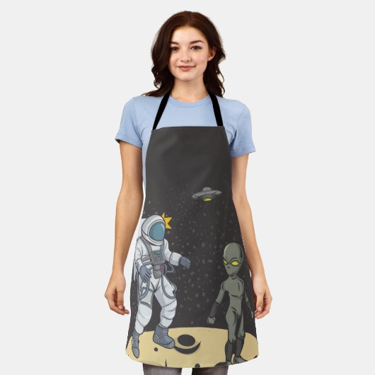 Astronaut en buitenaards schort (Gedragen)