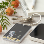 Astronaut en buitenaards sleutelhanger (Voorkant Rechts)