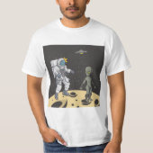 Astronaut en buitenaards t-shirt (Voorkant)
