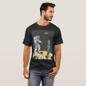 Astronaut en buitenaards t-shirt (Voorkant volledig)