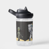 Astronaut en buitenaards waterfles (Rechts)