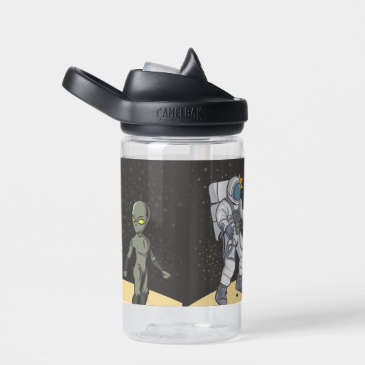 Astronaut en buitenaards waterfles (Rechts)