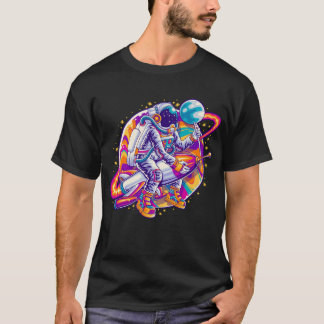 Astronaut en de Fantasy Planet T-shirt