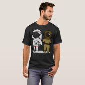 Astronaut en duiker illustratie t-shirt (Voorkant volledig)
