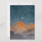 Astronaut en jet baby shower kaart (Achterkant)