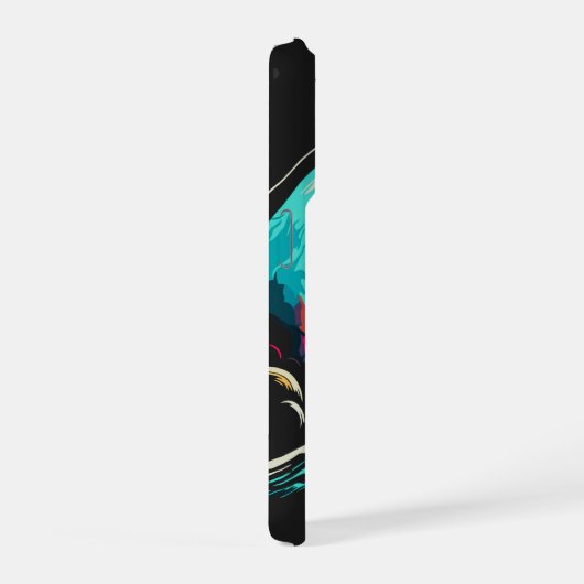 Astronaut en planeet iPhone hoesje (Rechterkant)