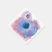 Astronaut en Planets verjaardagsthema Servet (Hoek)